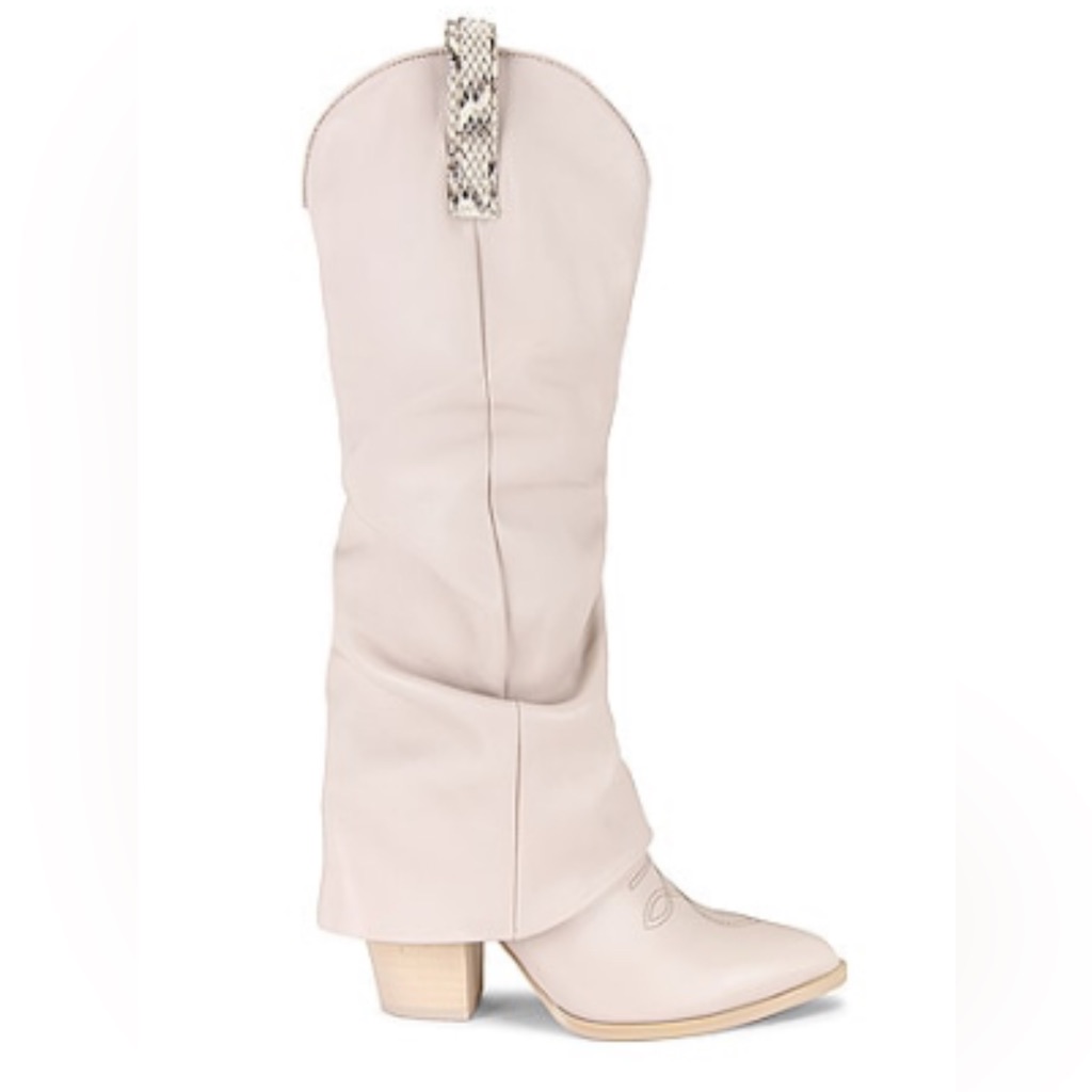 Lassy Boot Women's Cream Leather Boots